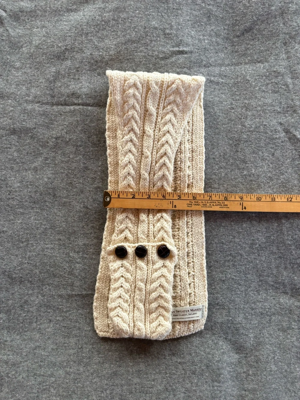 Aran Irish Merino Scarf